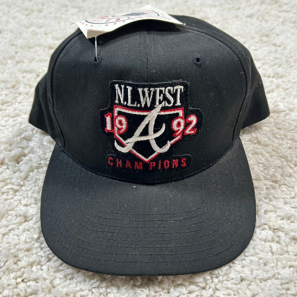 Twins Enterprise Atlanta Braves Black 1992 NL West Champions Snapback Hat New